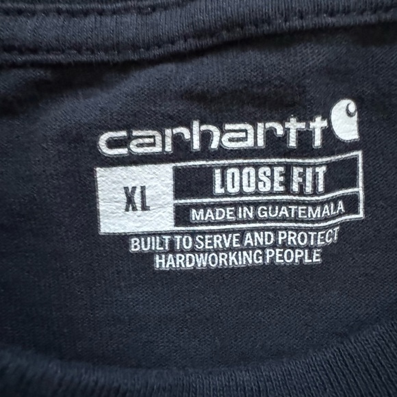 NWOT Navy Blue xl Carhartt loose fit tee. Never worn - Picture 3 of 3
